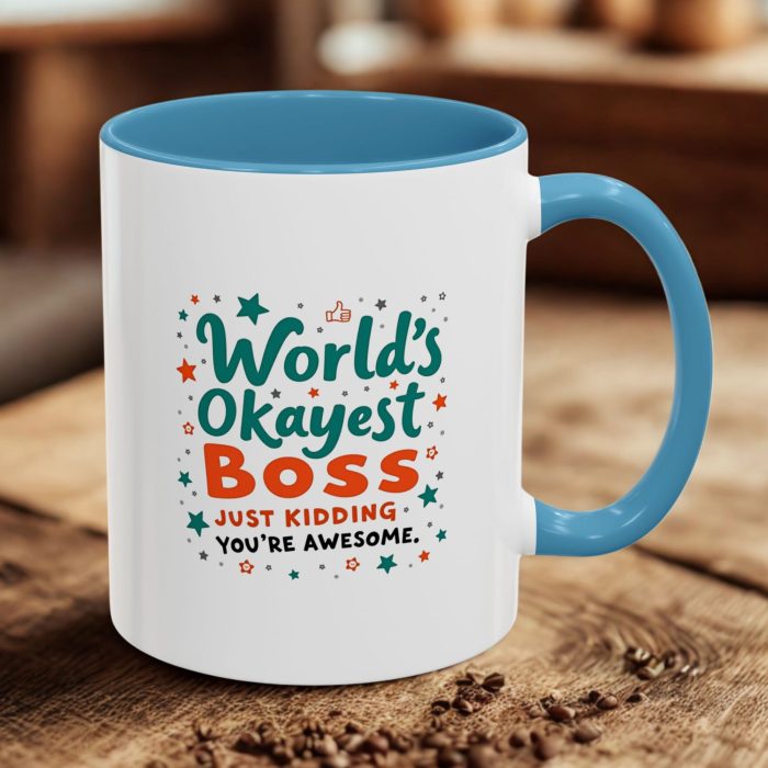 World’s Okayest Boss Mug