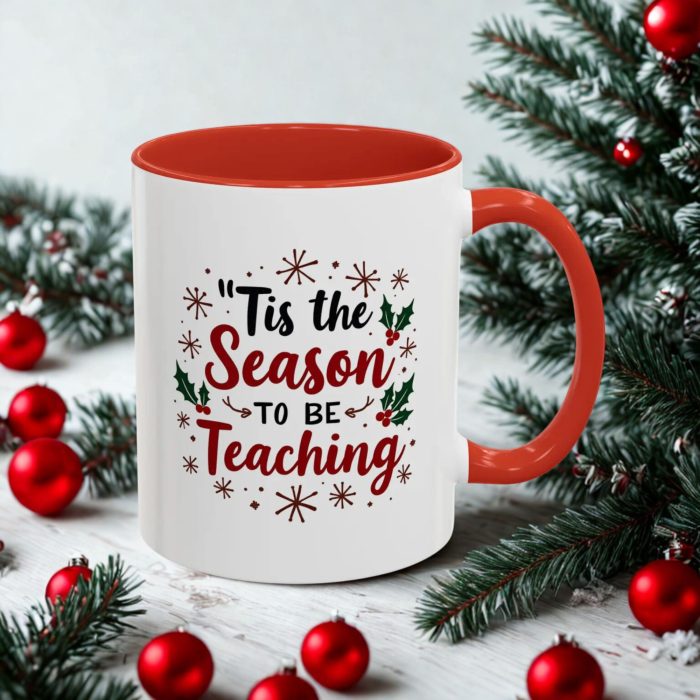 Festive Christmas Teacher Mug
