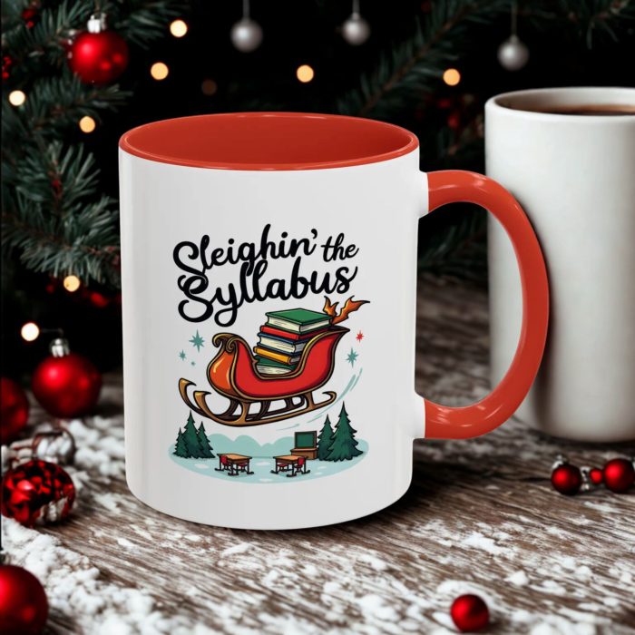 Funny Christmas Teacher Mug