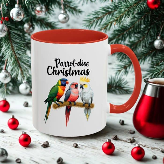 Parrot Christmas Mug