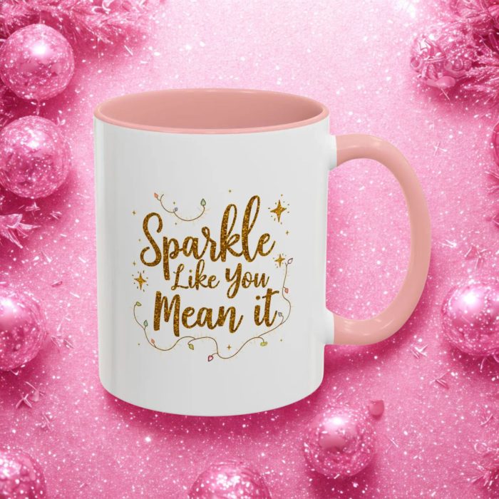 Pink Christmas Mug