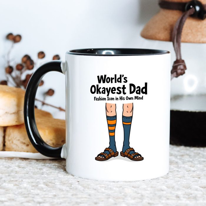 okayest dad fashion mug