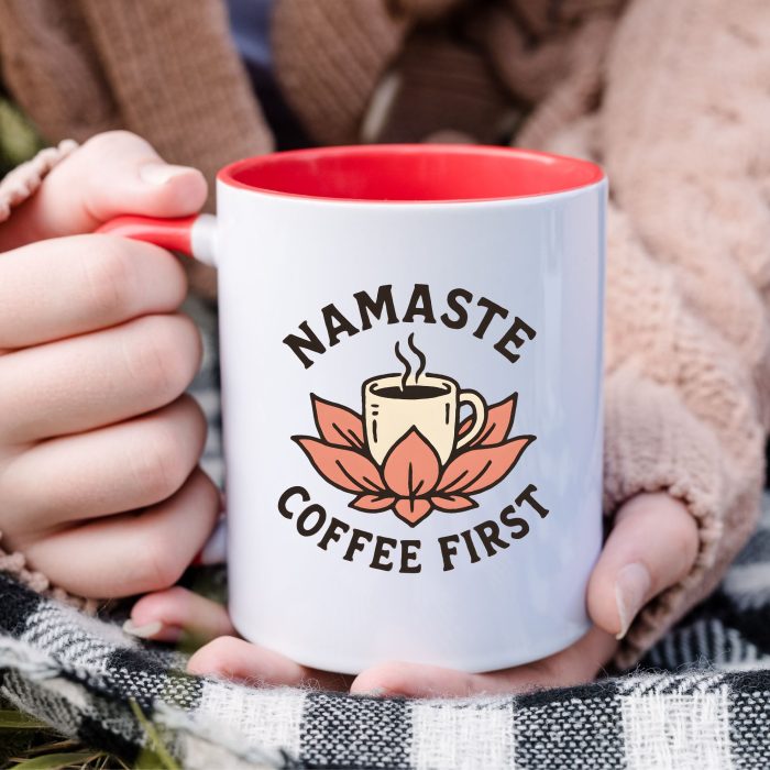 namaste coffee first mug
