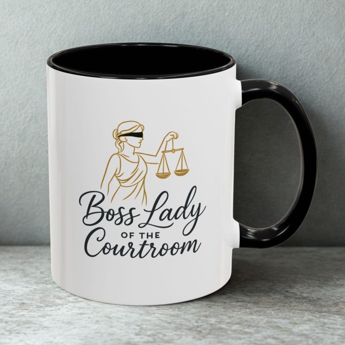 “Boss Lady of the Courtroom” – Lady Justice Mug