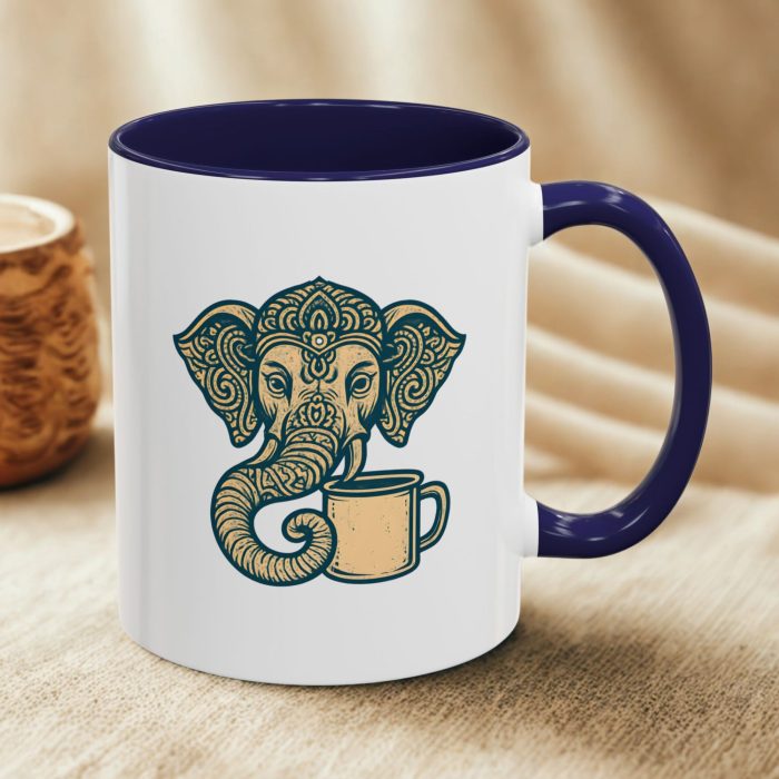 Boho Mandala Elephant Mug – Spiritual Coffee Cup with Intricate Design