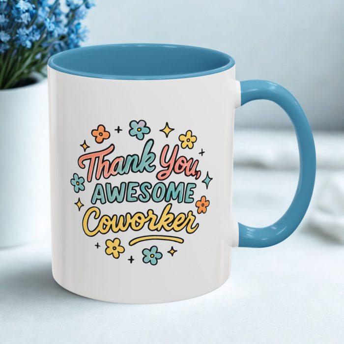 Coworker Thank You Gift Mug – Appreciation Coffee Cup for Awesome Colleagues