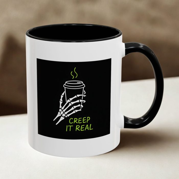 Spooky Coffee Mug – Creep It Real Skeleton Hand Halloween Cup