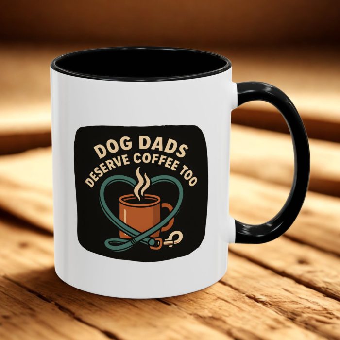 Dog Dads Coffee Mug UK | “Dog Dads Deserve Coffee Too” Design | Mug | Mug Spot UK