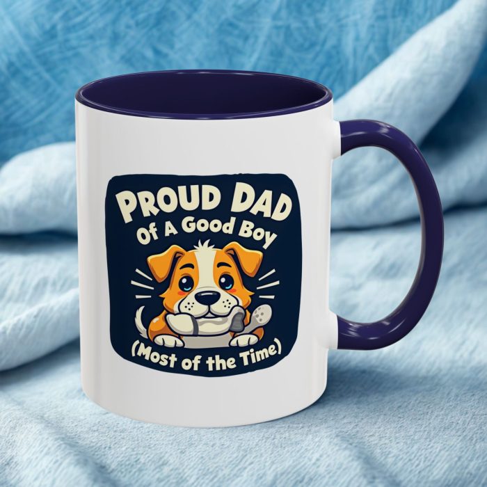 Proud Dog Dad Mug UK | “Good Boy Most of the Time” Cute Pup Design | Mug | Mug Spot UK