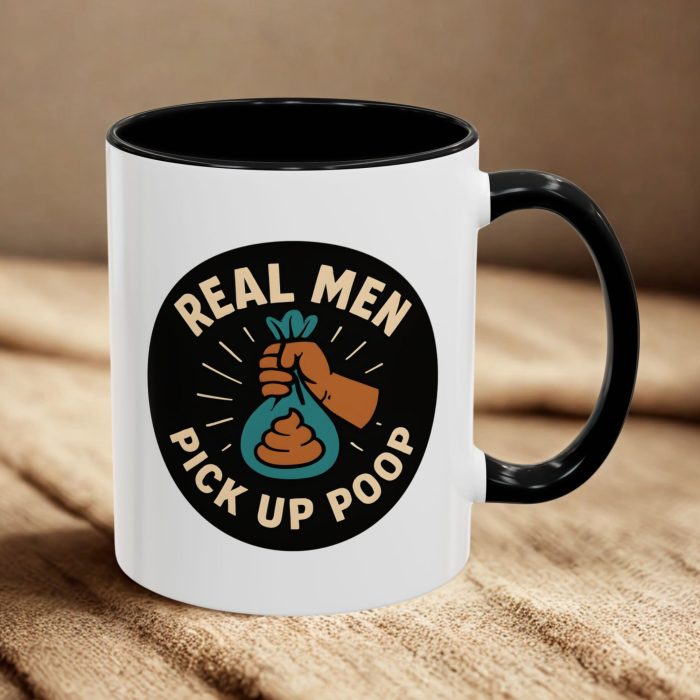 Real Men Pick Up Poop Dog Dad Mug UK | Funny Pet Owner Gift | Mug | Mug Spot UK