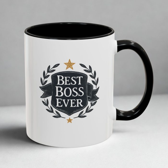 Best Boss Ever – Elegant Crest Boss Recognition Mug