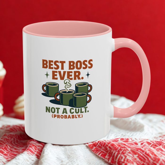Best Boss Ever – Not a Cult (Probably) Mug (Retro Edition)