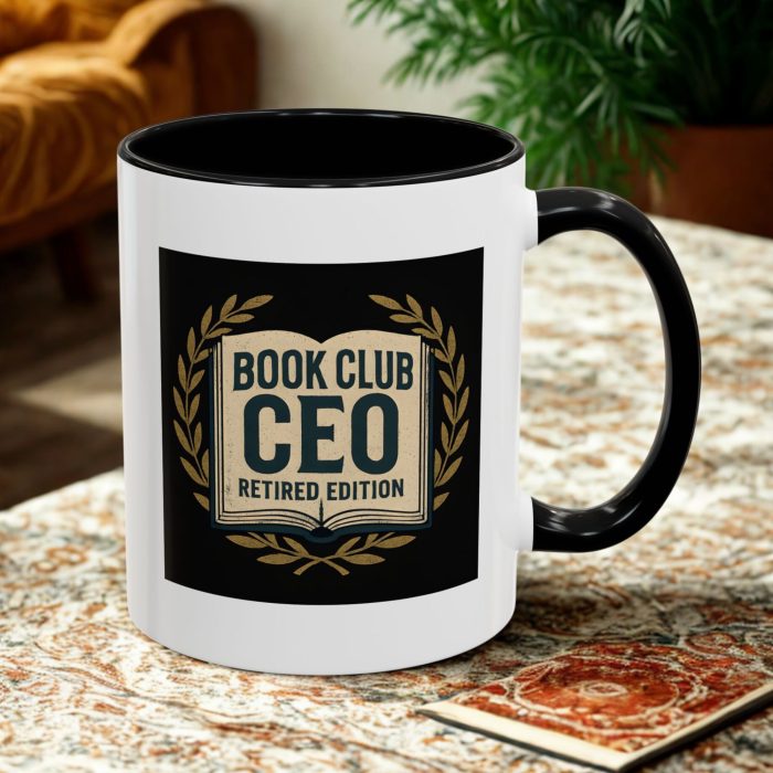 Book Club CEO Retired Edition Mug – Funny Retirement Gift for Book Lovers
