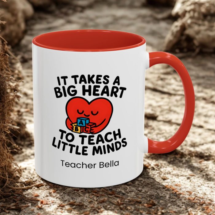 Teacher Personalised Gift – It Takes a Big Heart to Teach