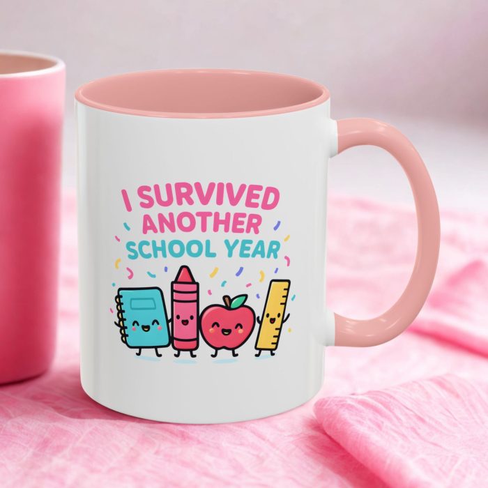 School Year Survival Teacher Mug – I Survived Another School Year