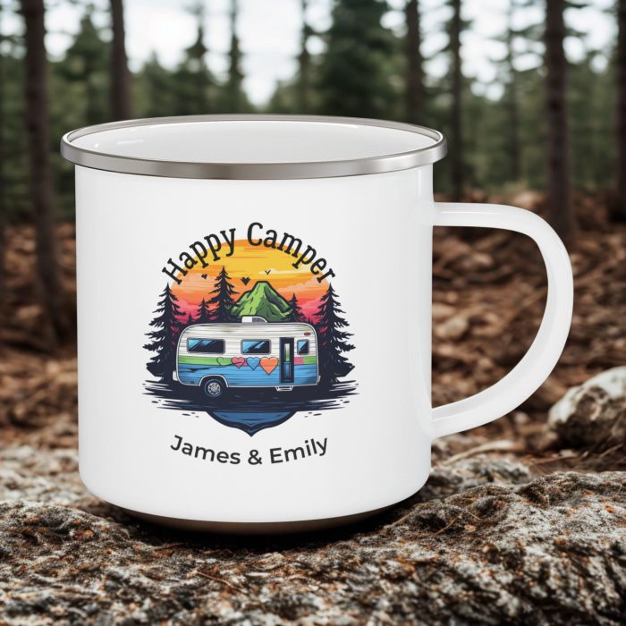 Personalised Enamel Camping Mugs