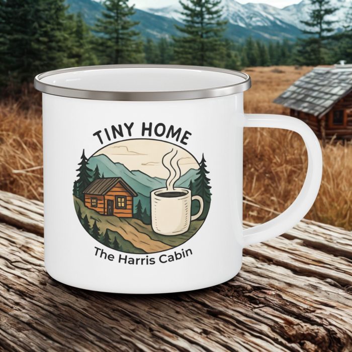 Scenic Camping Enamel Mug 12oz – Tiny Home Coffee Mug