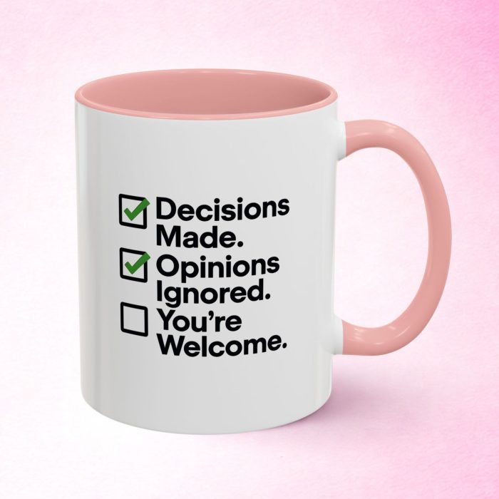 Decision Maker Checklist Mug – Funny Boss or Manager Gift