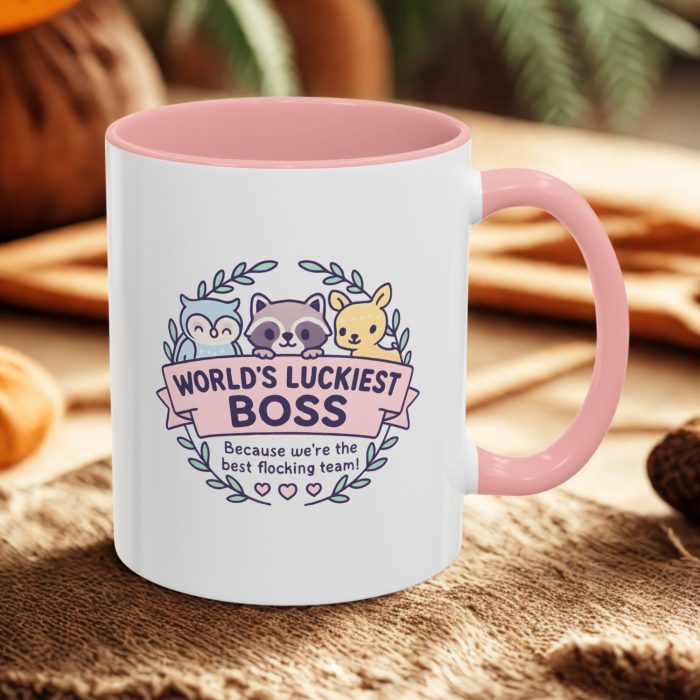 Luckiest Boss Mug – “World’s Luckiest Boss” Cute Team Gift