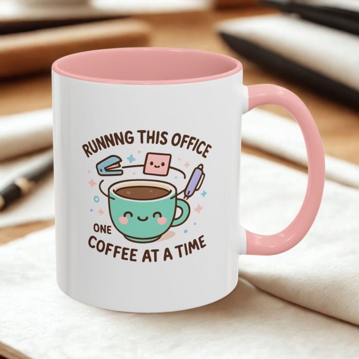 Running This Office One Coffee at a Time – Funny Coffee Boss Mug