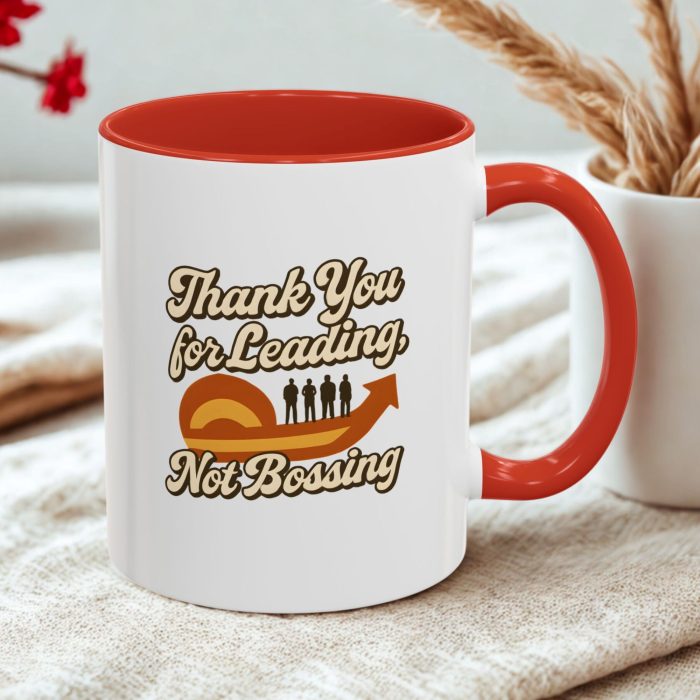 Thank You Boss Mug – “Thank You for Leading, Not Bossing”