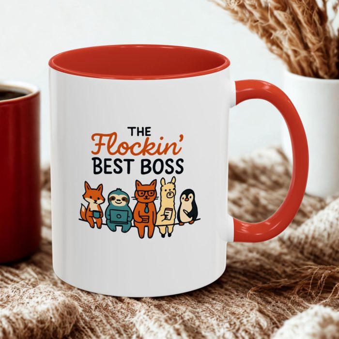 The Flockin’ Best Boss Mug – Funny Animal Office Gift