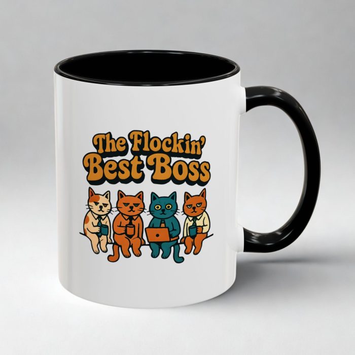 The Flockin’ Best Boss Mug – Funny Animal Office Gift
