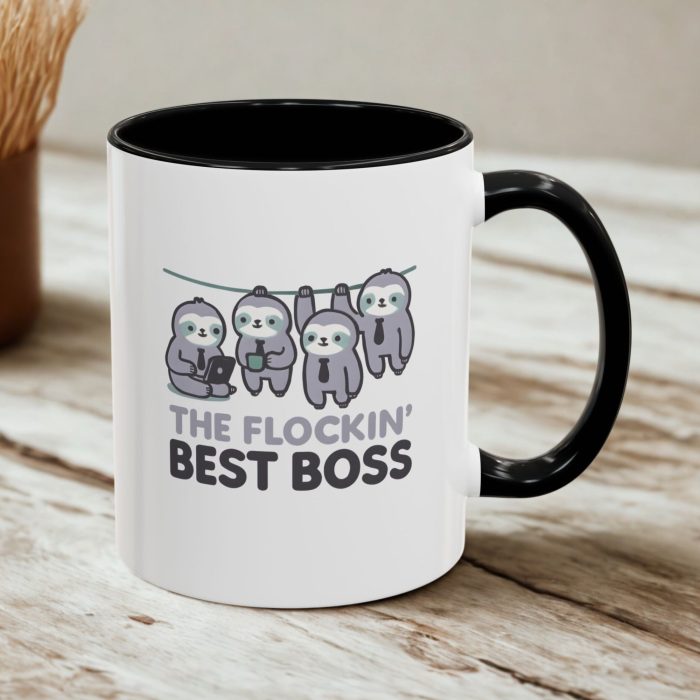 The Flockin’ Best Boss Mug – Sloth Office Team Gift