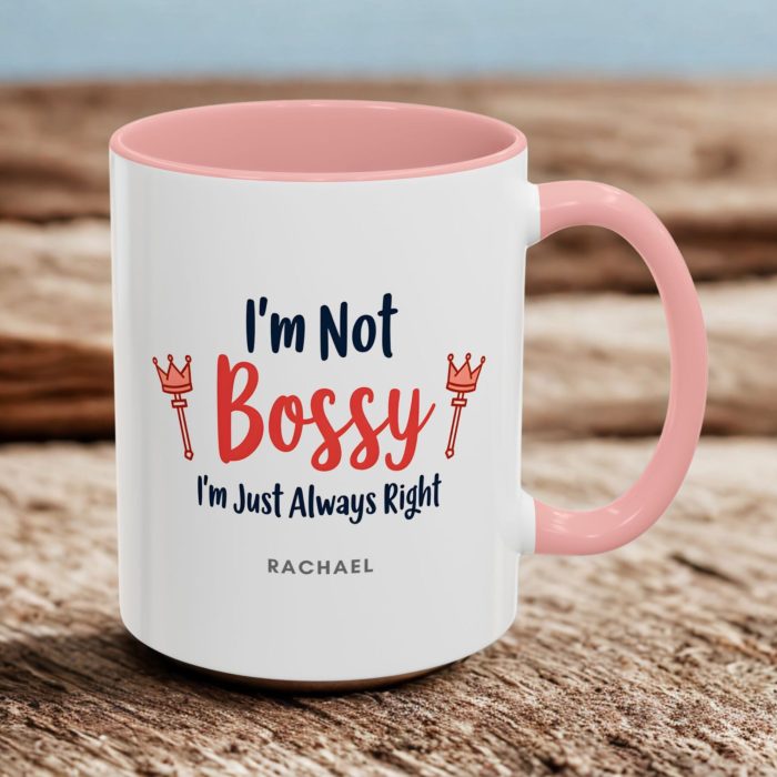 Best Boss Ever Mug | “I’m Not Bossy, I’m Just Always Right” Bold Statement with Crown & Scepter | Mug Spot UK