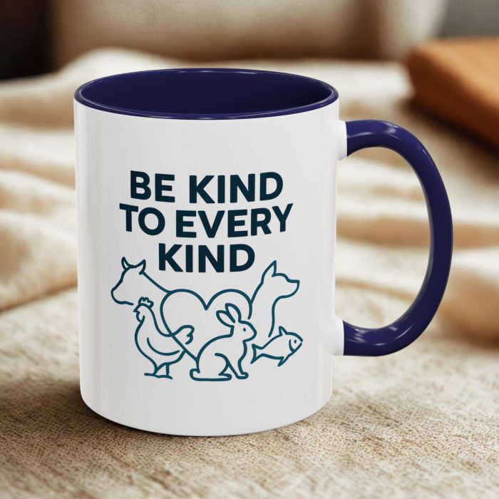 Be Kind to Animals Mug – Compassionate Vegan Coffee Mug