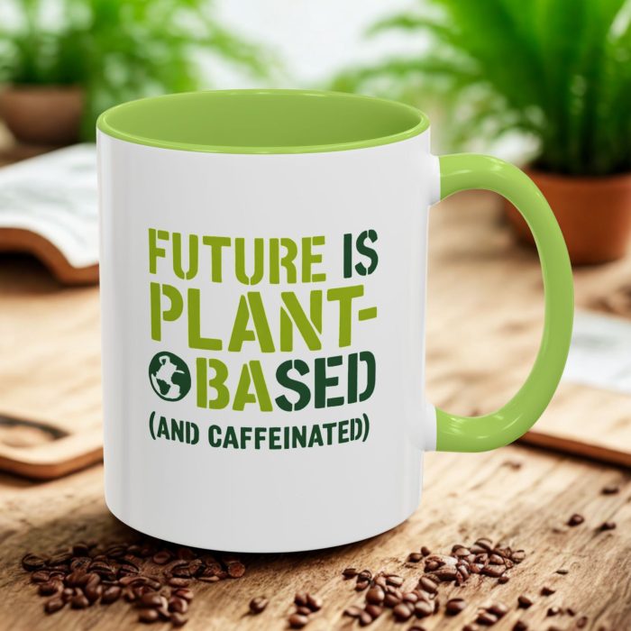 Future Is Plant Based Mug – Vegan Coffee Mug (Caffeinated Edition)