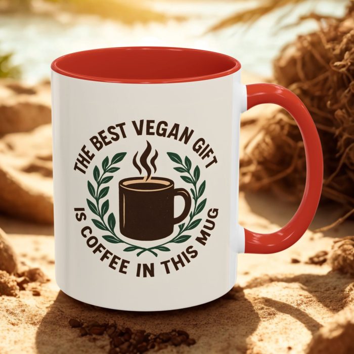 Best Vegan Coffee Gift Mug – “The Best Vegan Gift Is Coffee” Design