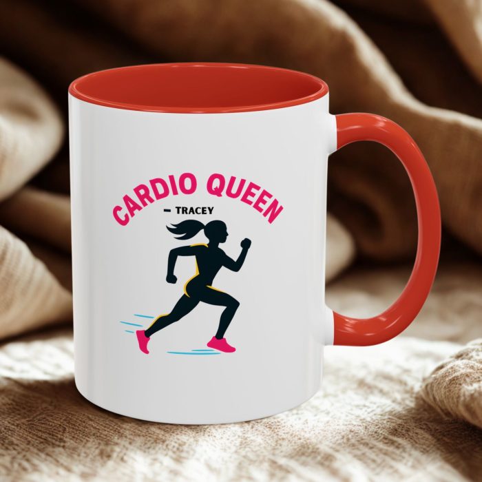 Cardio Queen Mug – Custom Running Mug for Women