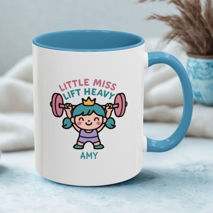 Little Miss Lift Heavy – Custom Weightlifting Mug