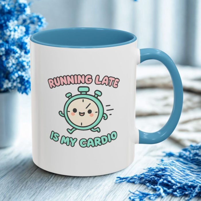 Running Late Is My Cardio – Cute Stopwatch Mug