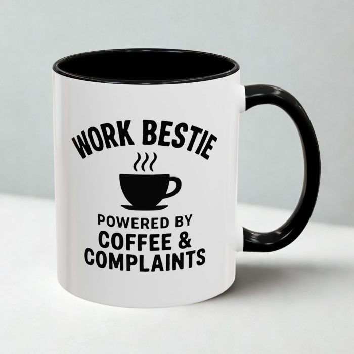Funny Work Bestie Mug – Office Friendship Design