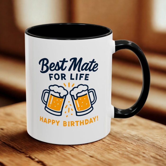 Birthday Best Mate Mug – Best Mate for Life Fun Design