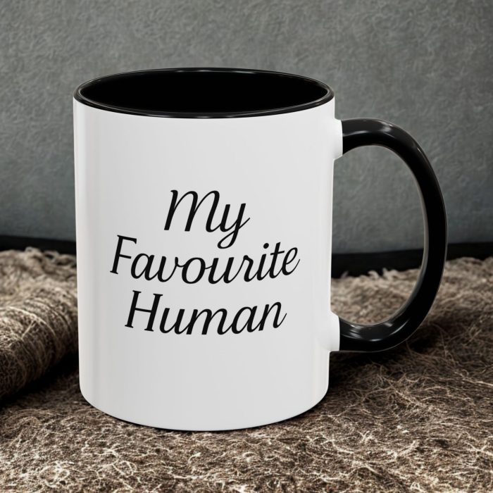 Romantic Couple Mug – My Favourite Human Minimalist Design