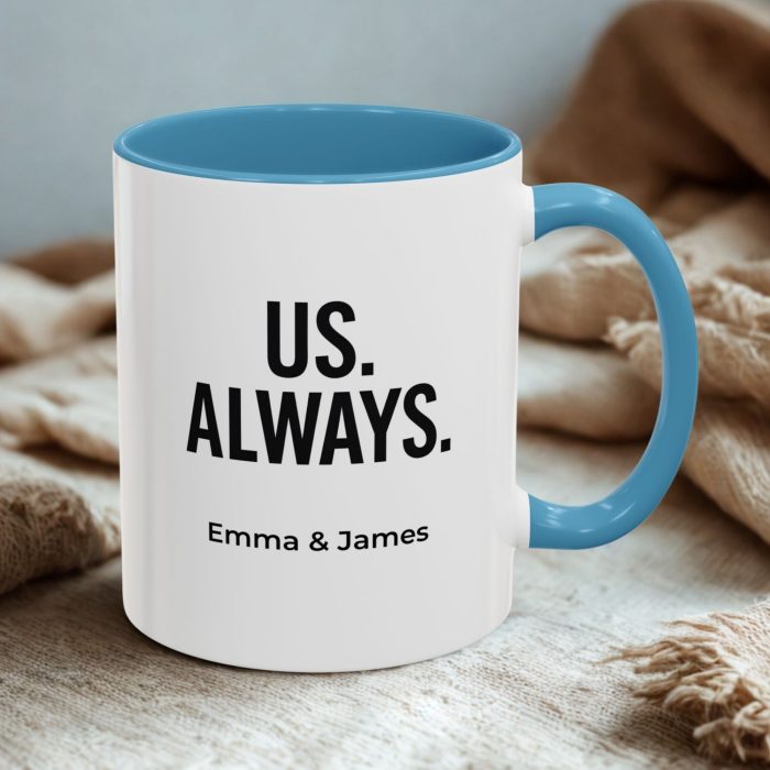 Personalised Couple Mug – Us Always Custom Name Mug
