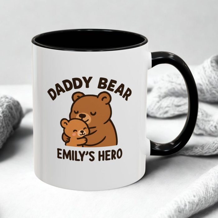 Personalized Daddy Bear Mug | Custom Dad Gift | Mug Spot