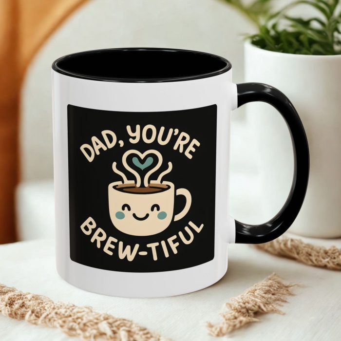 Brew-tiful Dad Mug UK | “Dad, You’re Brew-tiful” Cute Coffee Design | Mug | Mug Spot UK