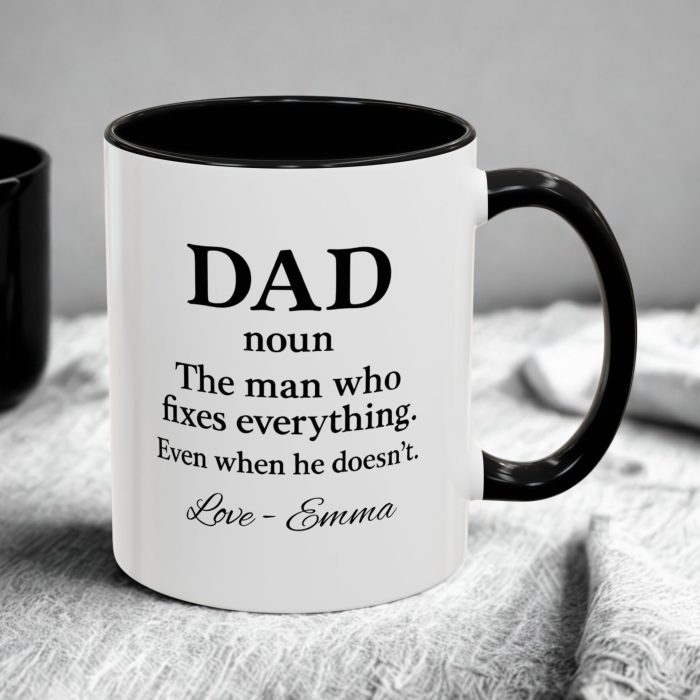 Personalised Dad Definition Mug – Funny Dad Coffee Mug