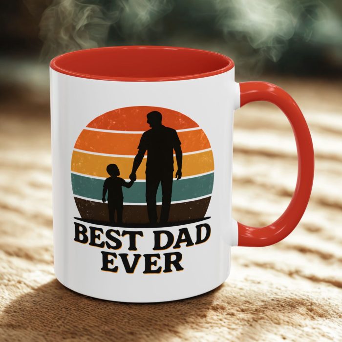Best Dad Ever Silhouette Mug – Father’s Day Gift Mug