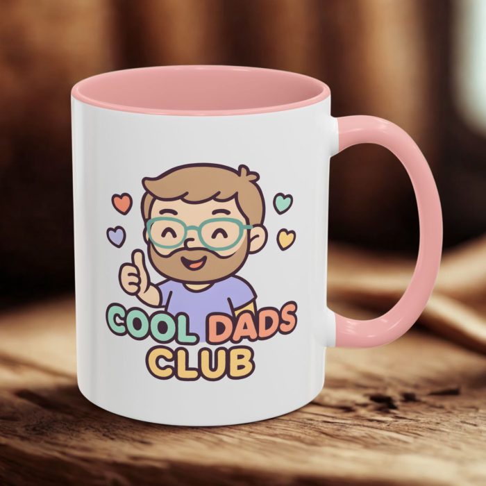 Cool Dads Club Mug – Cute Cartoon Dad Coffee Mug