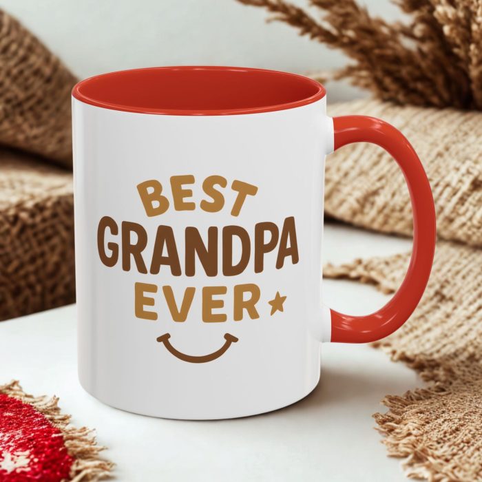 Best Grandad Ever Smiley Mug – Cute Grandad Gift