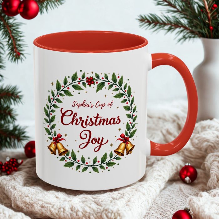 Christmas Joy Mug UK | “Name’s Cup of Christmas Joy” Custom Name Design | Mug Spot UK