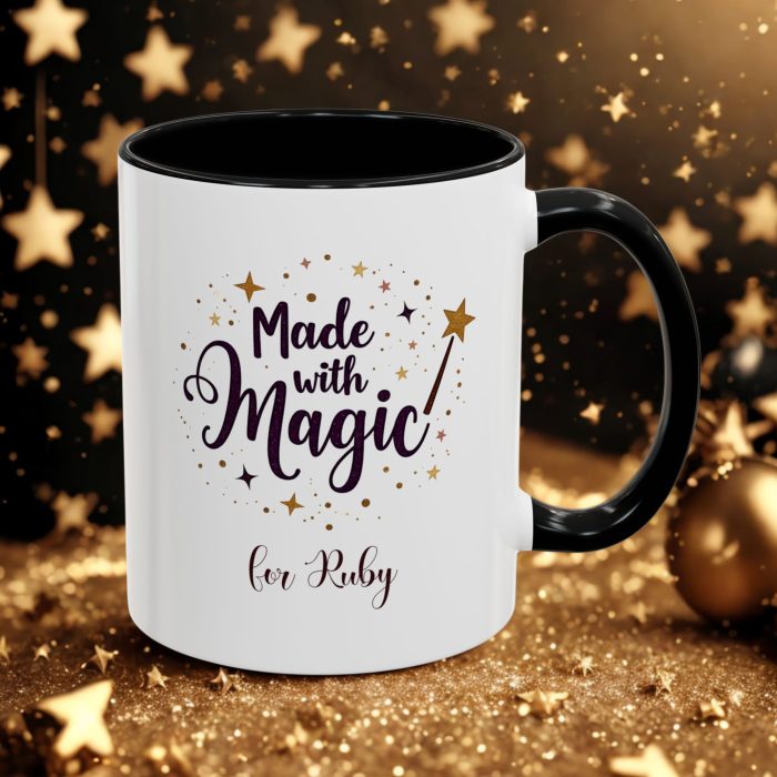 Magic Christmas Mug UK | “Made with Magic” Custom Name Design | Mug Spot UK