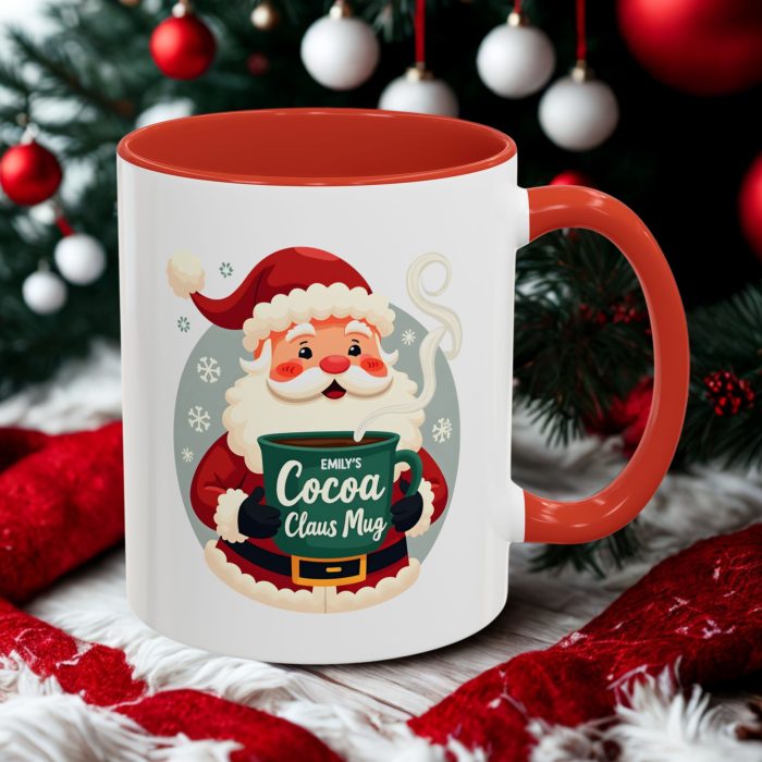 Personalised Santa Mug UK – Custom Christmas Cocoa Design