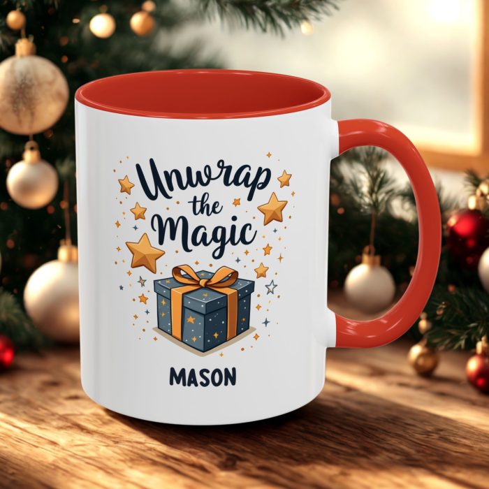 Unwrap the Magic Christmas Mug UK | Custom Name Design | Mug Spot UK
