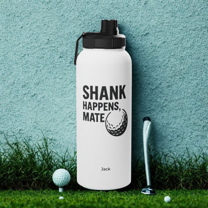 Funny Golf Water Bottle – Personalised Stainless Steel Sports Bottle